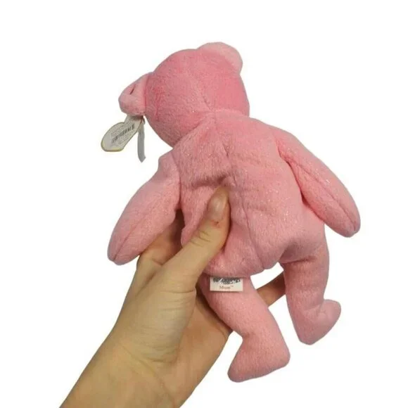 TY Beanie Baby MUM Pink Sparky Plush Stuffed Teddy Bear (Retired 2002 Mint) - Picture 3 of 4